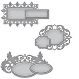 Набор ножей от Spellbinders - Acanthus Leaf Tags (Теги Лист Аканта)