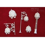 Чипборд Scrapiniec - Годинник Park Avenue мікс, 5шт.ук