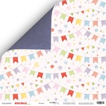 Аркуш двостороннього паперу для скрапбукінгу від Scrapmir - Флабки з колекції - Birthday Party, 30x30 см