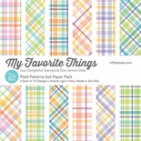 Набор бумаги My Favorite Things - Plaid Patterns Paper Pack, размер 15х15 см, 24 листа.