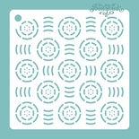 Трафарет 11 для творчості з прозорого пластику від Вензелик, 155x155 мм