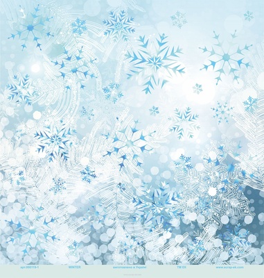 Набір паперу від Євгенія Курдібановська ТМ - Winter, 30x30 см, 8+2 аркушів
