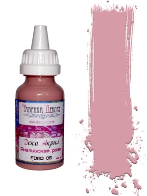 Акриловая краска Деко акрил - Фабрика Декора - Английская роза, 40 мл