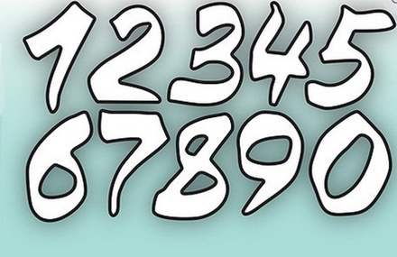 Нож для вырубки от MiMiCut - Леттеринг.Цифры, 65x39мм