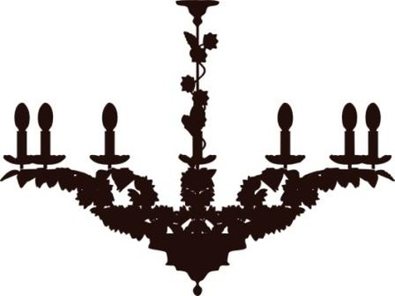 Акриловий штамп Chandelier 4 Люстра, розмір 4,5х3,5см