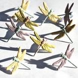 Набір брадсів Eyelet Outlet - Dragonfly Brads - Pastel, 12 шт