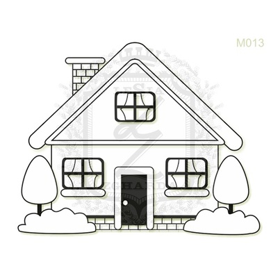 Акриловий штамп Lesia Zgharda M013 Маленька хатка