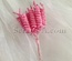 Гілочки-спіральки, колір рожевий, пучок з 12 штук