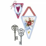 Ніж для вирубки від Sizzix - Tim Holtz Sizzix Banners & Keys Set, 2 шт.