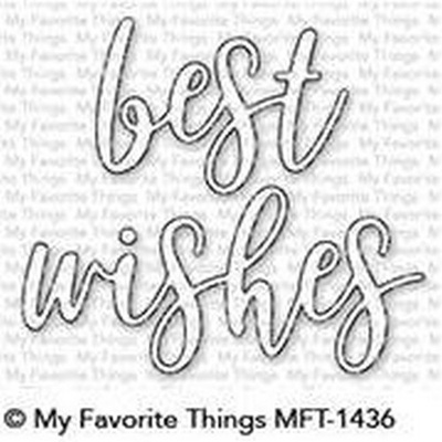 Ніж для вирубки My Favorite Things - Best Wishes Die-namics