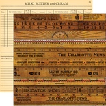 Лист двусторонней скрапбумаги от October Afternoon - Farmhouse” Collection - Kitchen Cupboard, 30х30