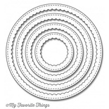 Лезвие My Favorite Things - Die-namics Stitched Circle Scallop Frames, 4 шт.