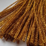 Синельная проволока, цвет люрекс золото, 30 см, 1 штука