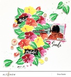 Штампы + Ножи для вырубки от Altenew - Build-A-Flower: Hibiscus, 24 штампа + 3 ножа