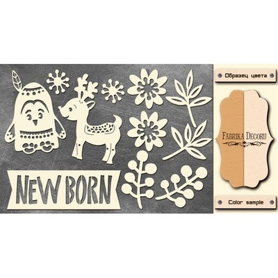 Набір чіпбордів TM Fabrika Dekoru FDCH-185, колір молочний, крафт