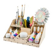 Інструмент ТМ Фабрика Декору - Дерев’яний органайзер - конструктор для пензлів, фарб і олівців