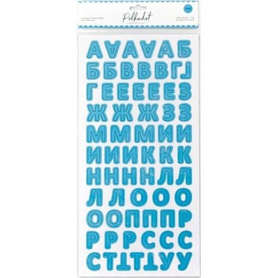 Картонні стікери — абетка від Polkadot "Небесний"