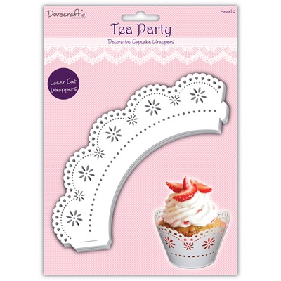 Обгортки - Tea Party Cupcake Wrappers - Love, 12 шт