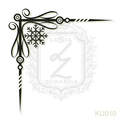 Акриловый штамп Lesia Zgharda Уголок KU010, размер 4,3х4,3 см