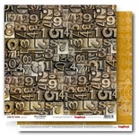 Бумага двусторонняя для скрапбукинга от ScrapBerry's - Гаражи - Микросхемы, 30,5х30,5см, 190 гр/м