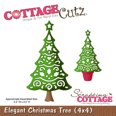 Ніж для вирубки CottageCutz Elegant Christmas Tree, 10x10 см