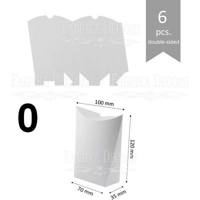 Набір паперових заготовок 007, ТМ Fabrika Dekoru, 6 штук, вибір кольору