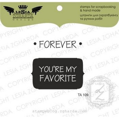 Набір акрилових штампів Lesia Zgharda TA109 Forever you're my favorite