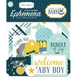 Высечки Carta Bella Rock-A-Bye Boy Frames and Tags Ephemera