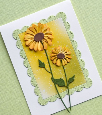 Ніж для вирубки від Poppystamps - Double Stitch Scalloped Rectangle Frames