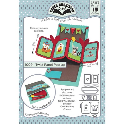 ПІД ЗАМОВЛЕННЯ - Karen Burniston Dies - Twist Panel Pop-Up