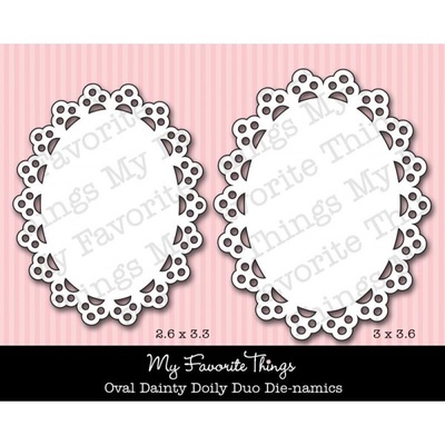 Набір ножів для вирубки My Favorite Things - Die-namics Oval Dainty Doily Duo