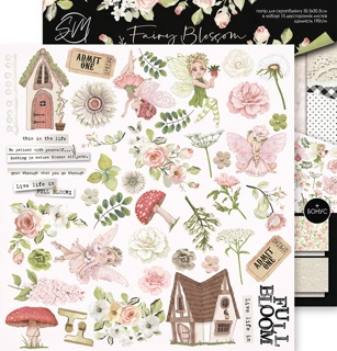 Аркуш двостороннього паперу 30x30 від Scrapmir з колекції Fairy Blossom, 1 шт.