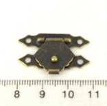 Декоративный замочек, старая латунь, 29х19мм