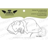 Акриловый штамп Lesia Zgharda FA085 Спящая мышка, 6*3,2 см.