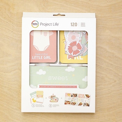 Набір карток Project Life by Becky Higgins - Value Kit - Lullaby Girl, 120 елементів