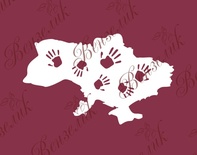 Чипборд від Вензелик - Україна 03, розмір: 36x60 мм