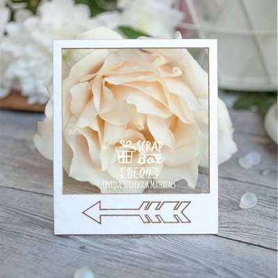 Чипборд ScrapBox - слайд зі стрілкою Ht-011