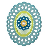 Ніж для вирубки Sizzix - Sizzix Thinlits Die Set - Frame Layers & Flowers, 4 шт.