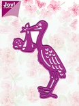 Ніж для вирубки Joy! Crafts & Embossing Dies- Stork & Baby - Аїст і дитина