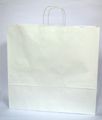 Крафт-пакет з ручкою від ScrapBerryʼs, 450 x140x460, колір білий, 1 шт