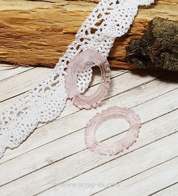 Прозрачная рамка из смолы №7 (розовая) от Евгения Курдибановская ТМ