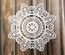 Вирубка з білого картону - Серветка ажурна №19, діаметр 10,4 см, 2