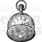 Штамп от Питерского Скрапклуба - Часы С Секундомером