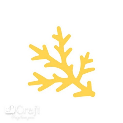 Дірокол фігурний 3,7СМ соснова гілочка, TM dpCraft (Dalprint)