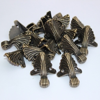 Ножки для шкатулок и сундучков металлические, 4 детали