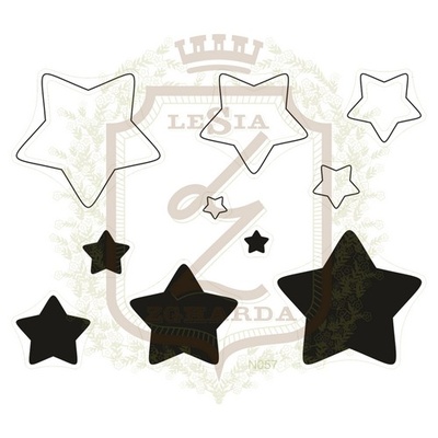 Набор акриловых штампов Lesia Zgharda N057 ЗВЕЗДОЧКИ