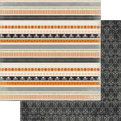 Бумага для скрапбукинга Carta Bella Happy Haunting - Border Strips, двусторонняя, 30х30 см, 1 лист