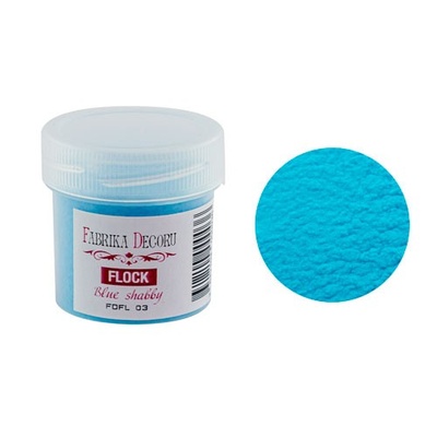 Пудра оксамитова, колір блакитний шеббі, 20 мл, ТМ Фабрика Декору
