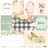 Аркуш одностороннього паперу для вирізання (Scrapmir) - Peaches & Cream, 30x30см