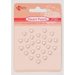 Набор жемчужин самоклеющихся сердечки перламутровые, 27 шт, ТМ Santi